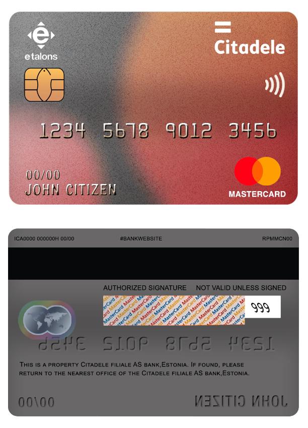 Estonia Citadele Filiale AS bank mastercard